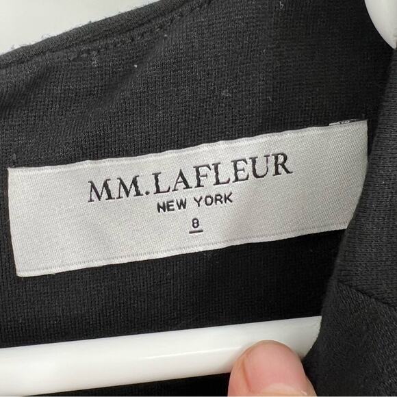M.M. Lafleur Women’s Black Business Casual Short Sleeve Dress Size 8 - Picture 5 of 7
